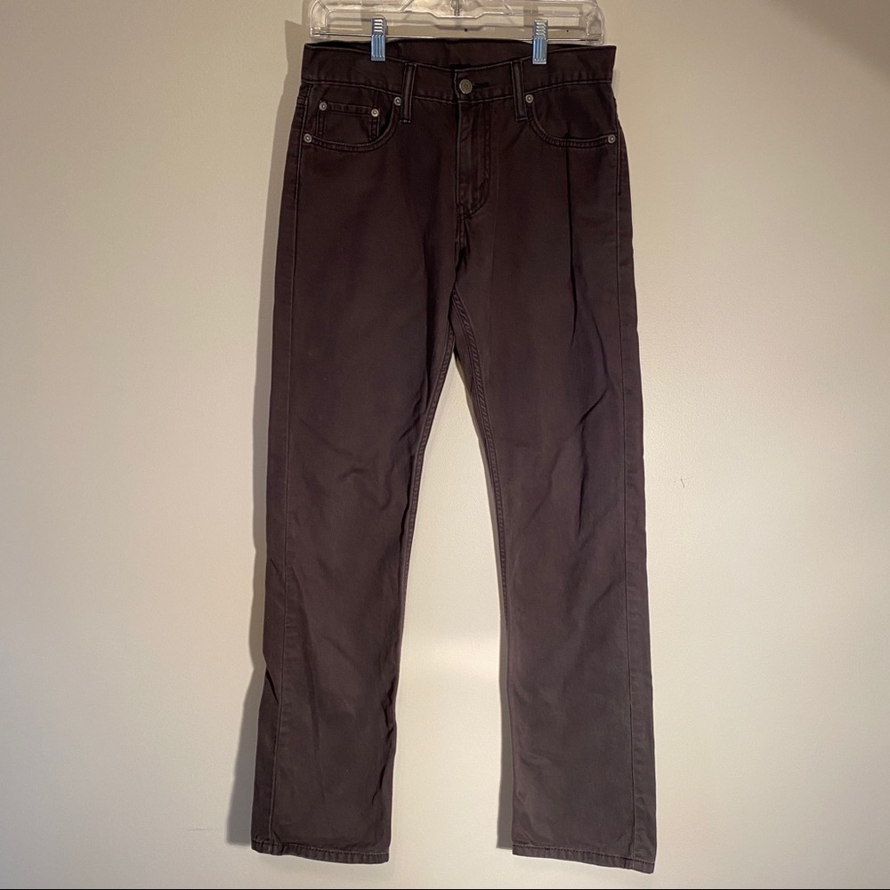 Levi's 514 Gray Slim Straight Twill Pants - Picture 3 of 5